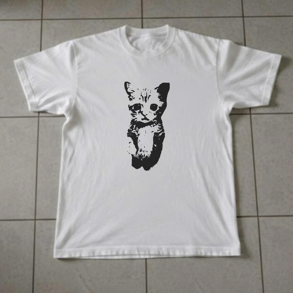 White Cat Graphic Tee